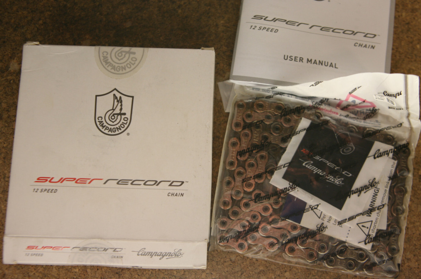 NOS NEW NIB Campagnolo Super Record 12 speed derailleur chain w. missing link