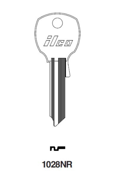Ilco 1028NR Key Blank uncut (1 Pc)