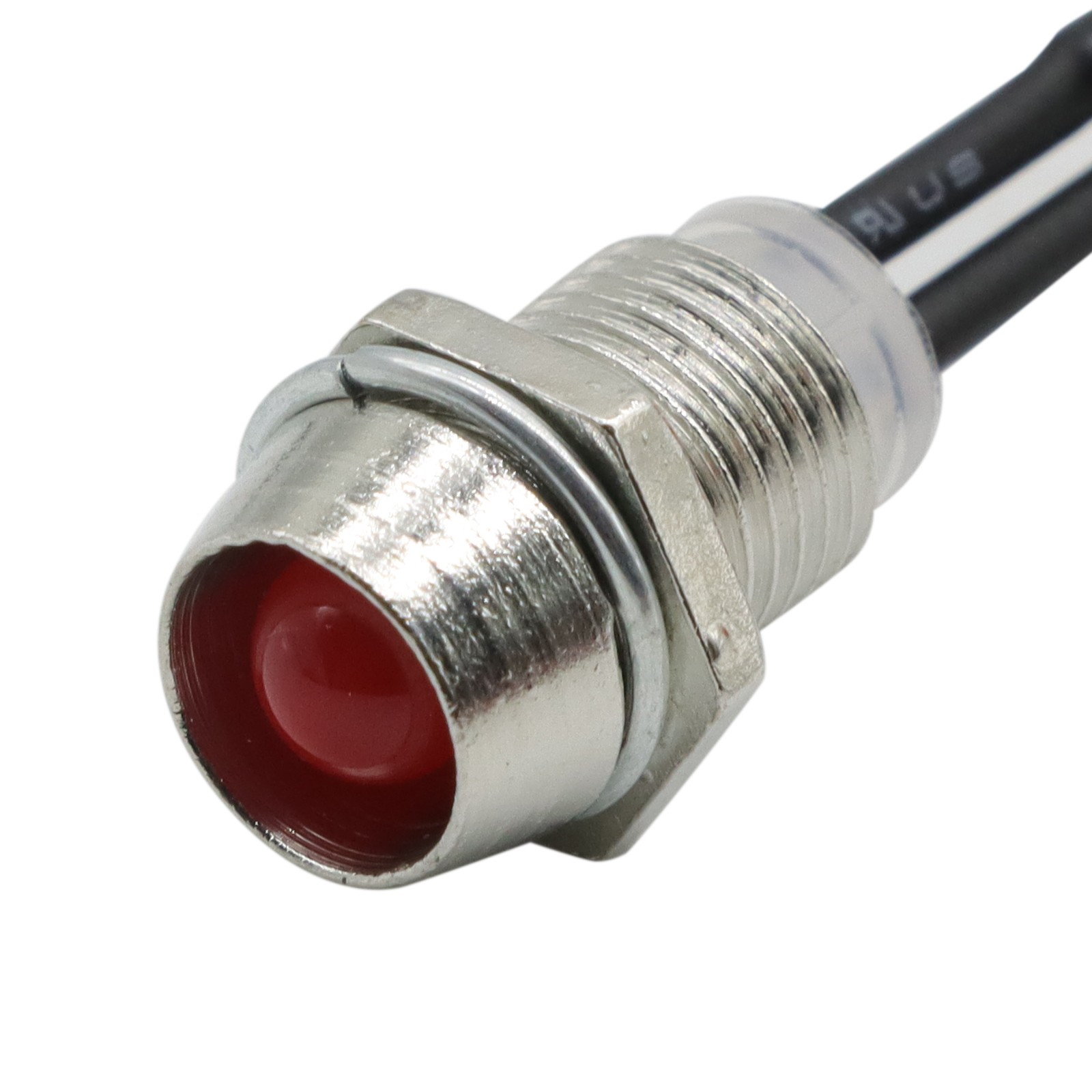 10x Car Boat LED Indicator Lights 12V 1.8W Pilot Dash Panel Warning Lamp RED 8mm