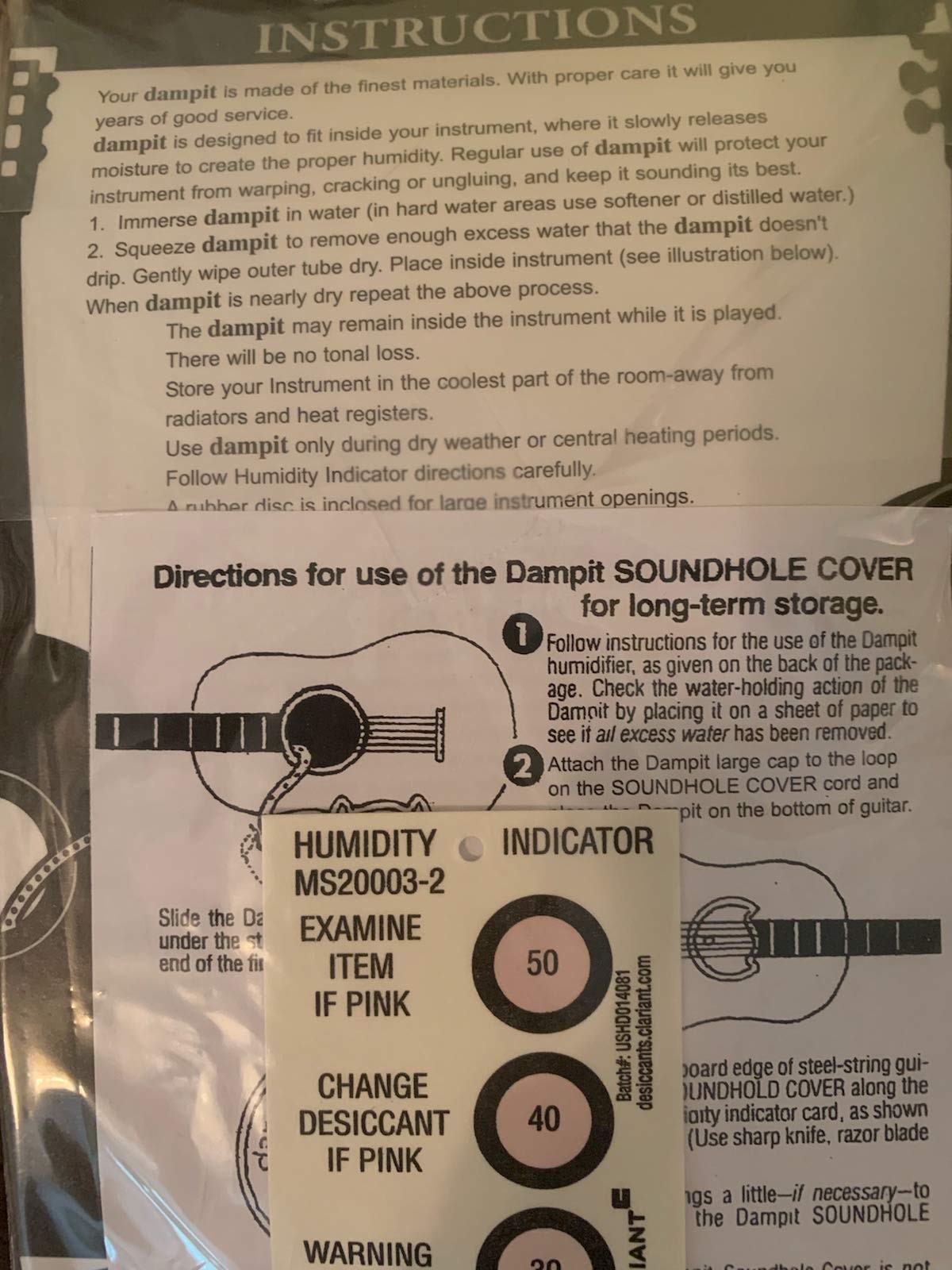 Guitar Humidifier