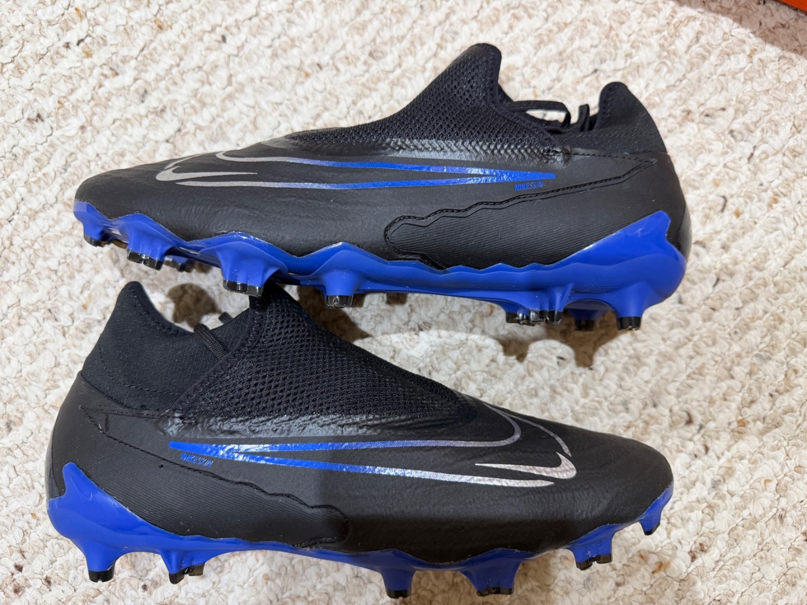 Nike Phantom GX Pro DF FG Shadow Black Hyper Royal DD9465-040 10.5 Men's Soccer