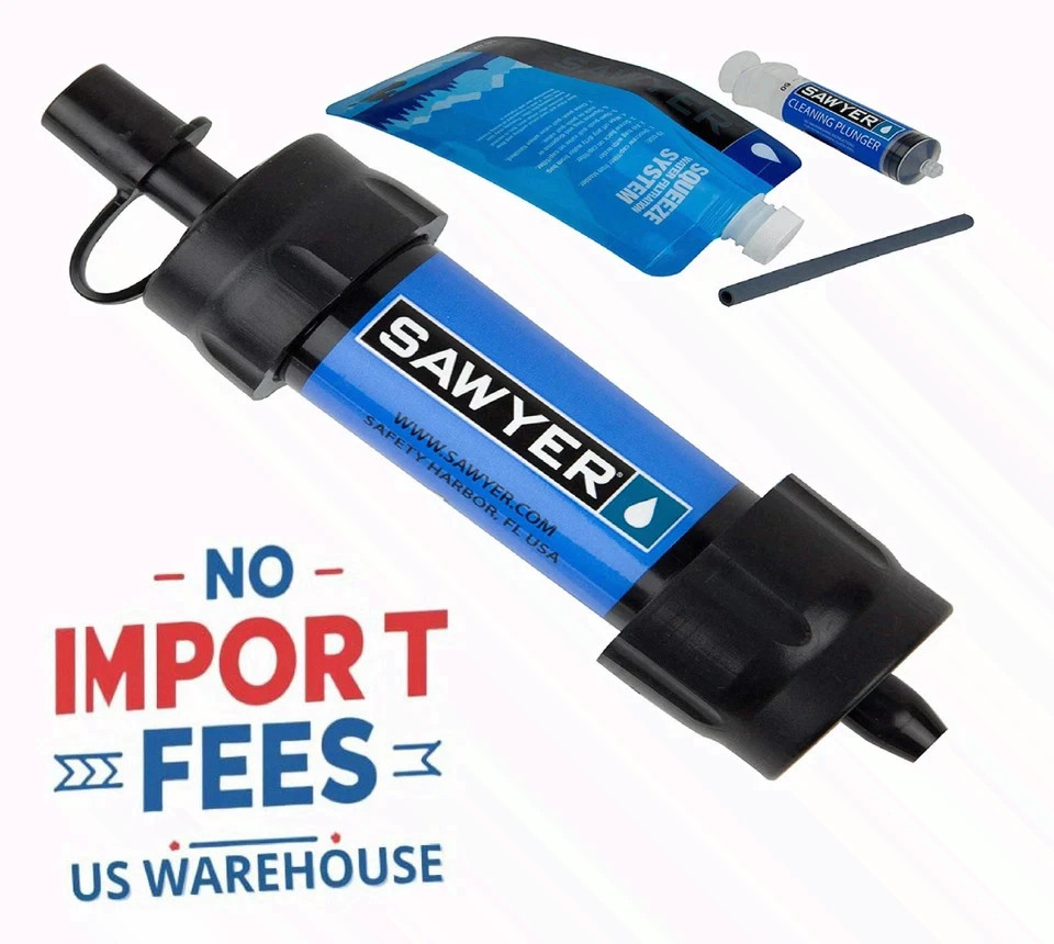 SAWYER Mini Water Filtration System - NO IMPORT FEES - FREE SHIPPING US