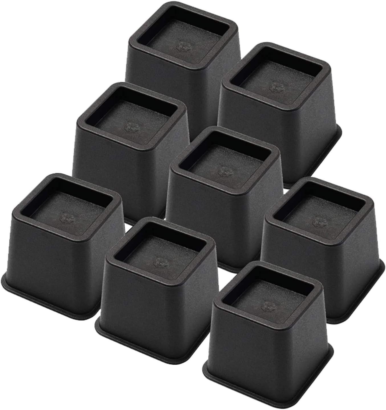 Bed Risers 3 Inch, Heavy Duty Square Furniture Frame Lift for Couch, Chair, D...