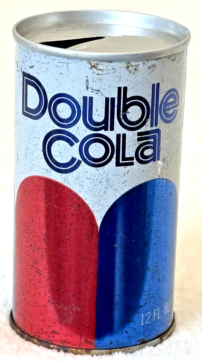VTG “Rare” 70’s Double Cola-🇺🇸-Chattanooga, Tennessee-12 oz-Steel Soda-Pop Can