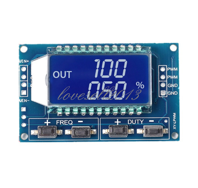 Signal Generator PWM Pulse Frequency Duty Cycle Adjustable Module LCD Display