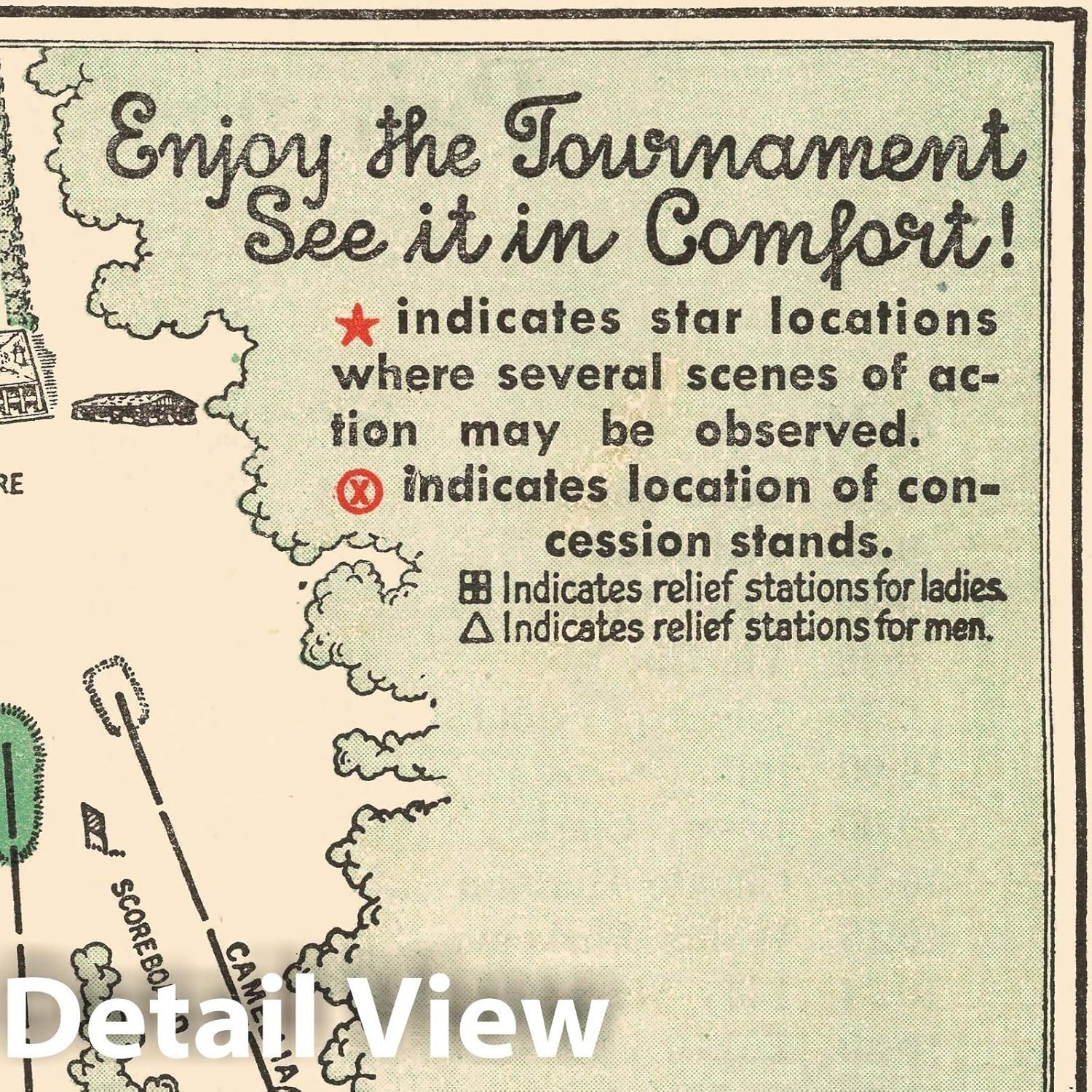 Augusta National Golf Club Map - Rare Masters History Print