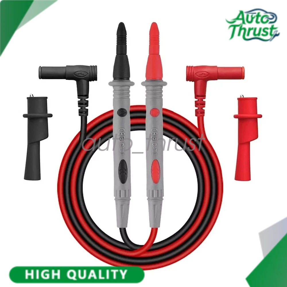 Multimeter Test Leads for Fluke Meter Electrical Alligator Clip Probes 1000V 20A