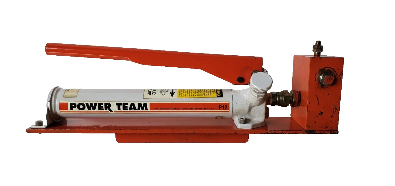 SPX Hydraulic Technologies Power Team P12 Hand Pump, 1 Stage, 0.069 CU IN/Stroke