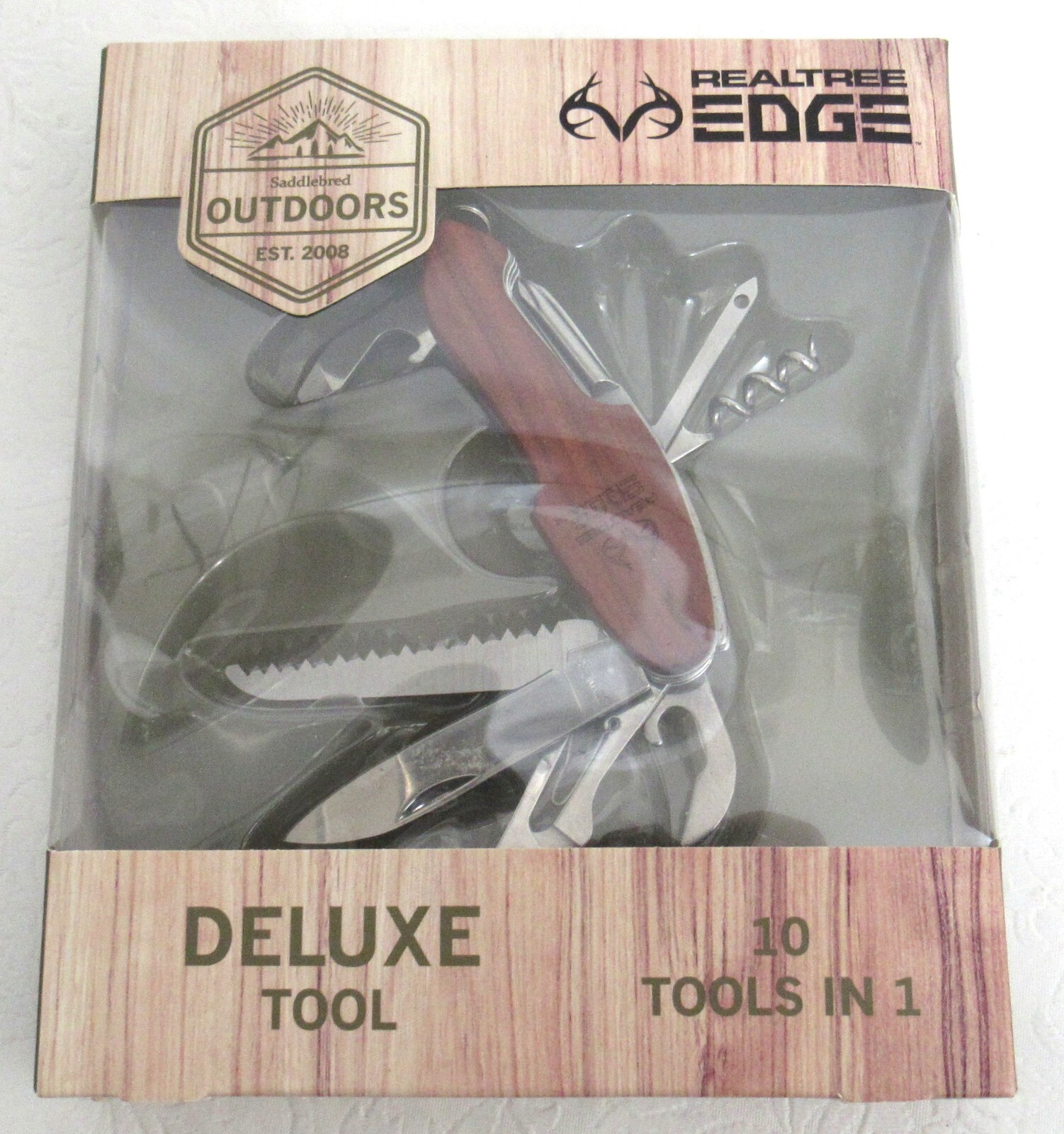 Saddlebred Outdoors Deluxe Tool Real Tree 10 Tools In 1 Multi Tool Realtree Edge