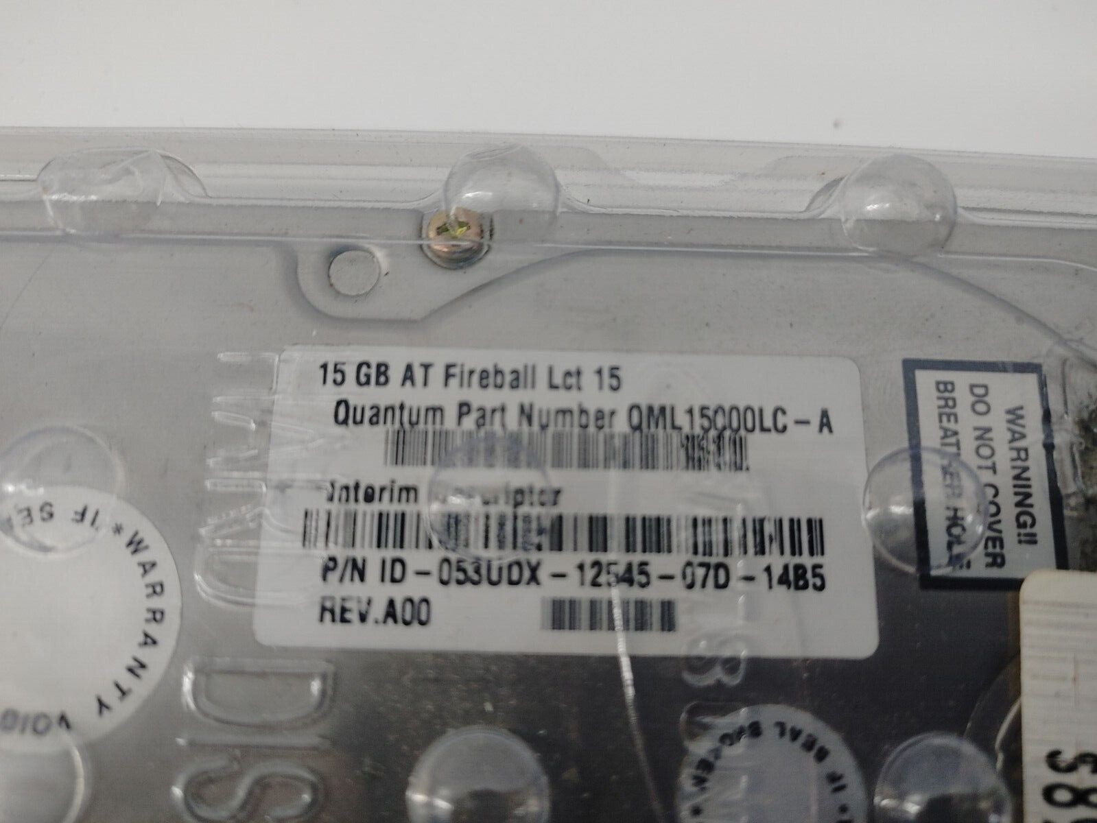 QUANTUM 15 GB AT FIREBALL LCT 15 HARD DRIVE