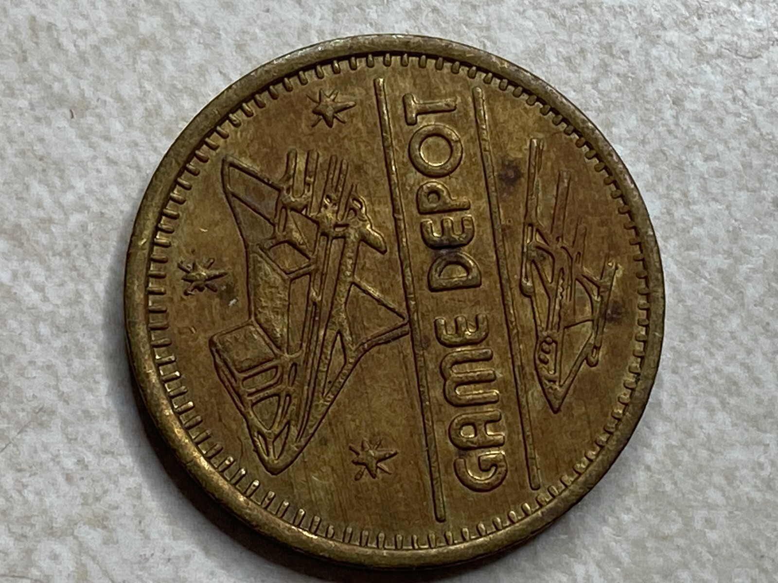 Space Ship Game Depot Slot Game Arcade Token T7455