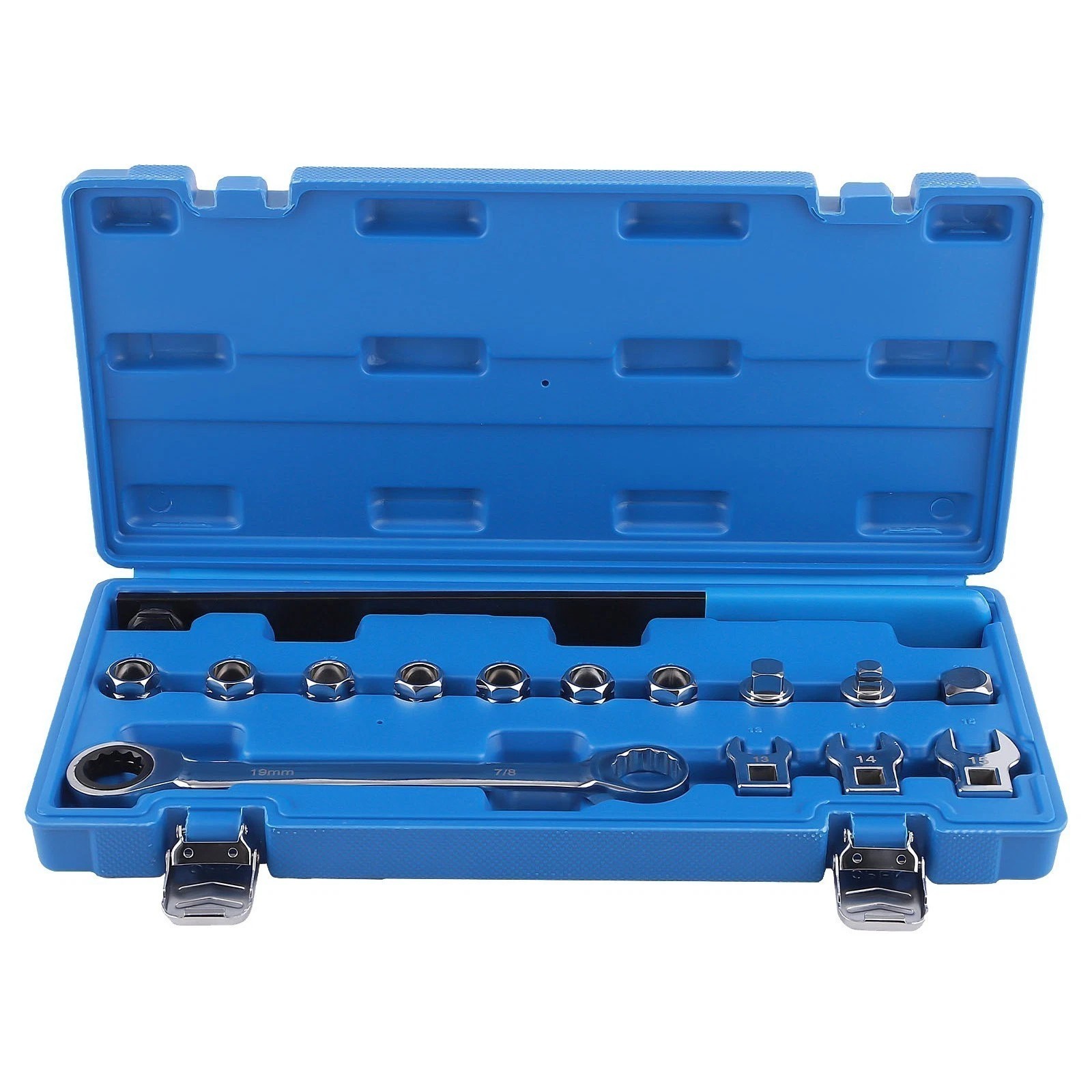 15PCS Universal Professional Ratcheting Serpentine Belt Tensioner Tool Set