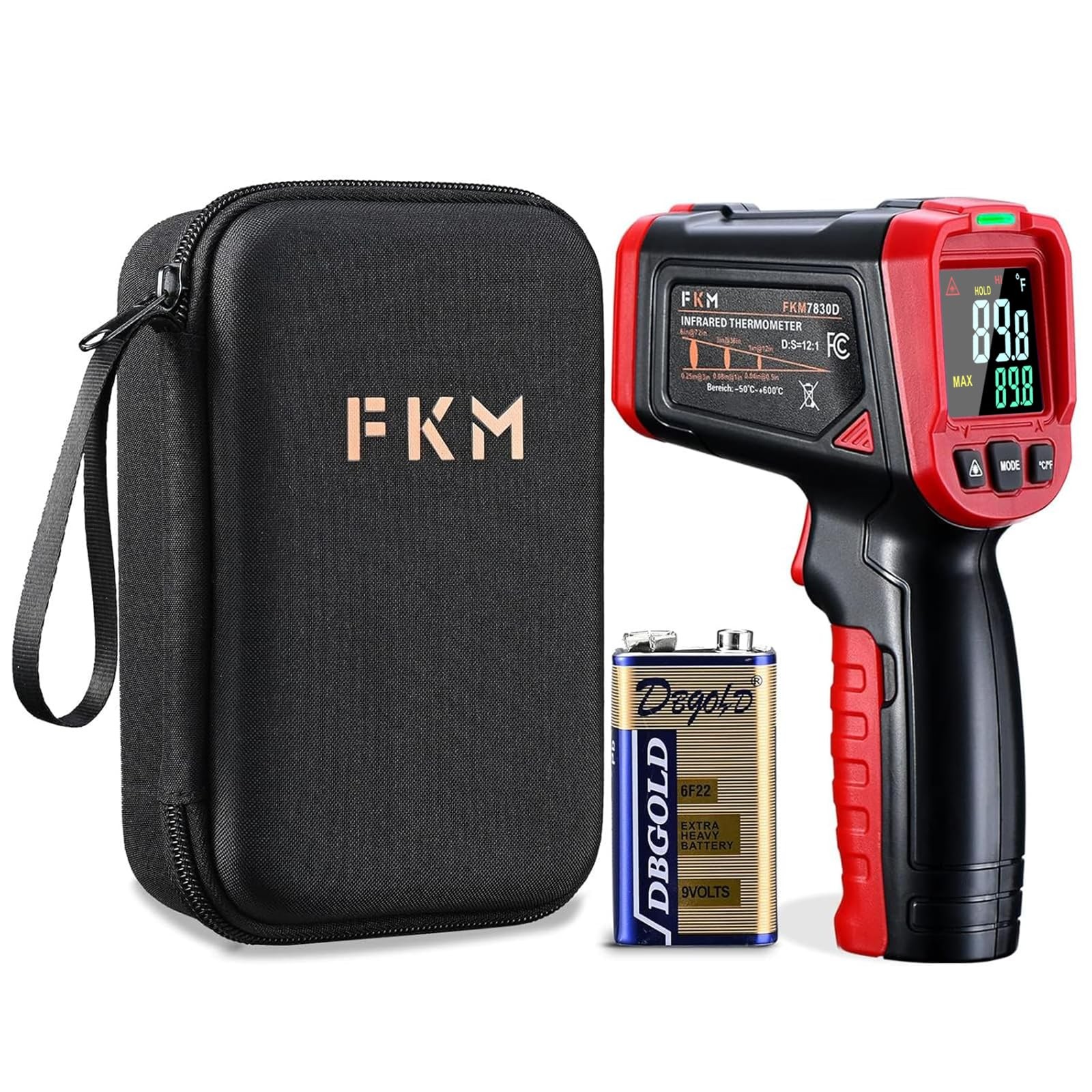 New Best FKM Infrared Thermometer Gun,Non Contact Laser Gun for Free Shipping