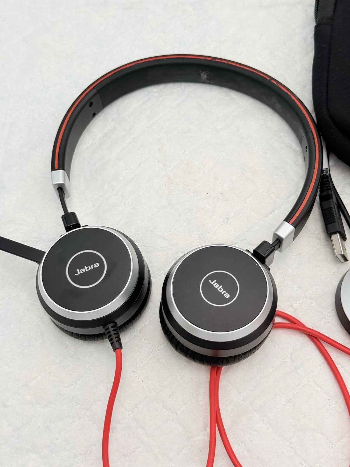 Jabra Evolve 40 UC Mono Headset HSC017 w/ ENC010 USB-A Controller.
