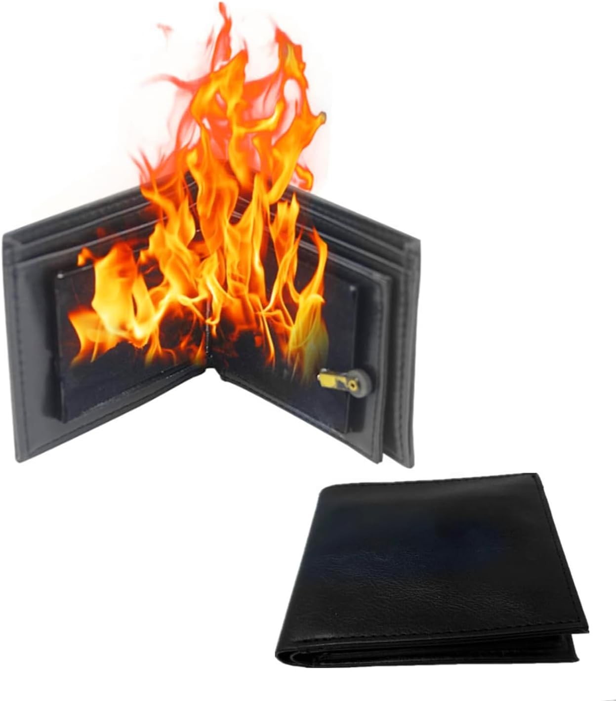 TSY TOOL Magic Trick Fire Flaming Wallet, Leather, Inconceivable Street Show Pro