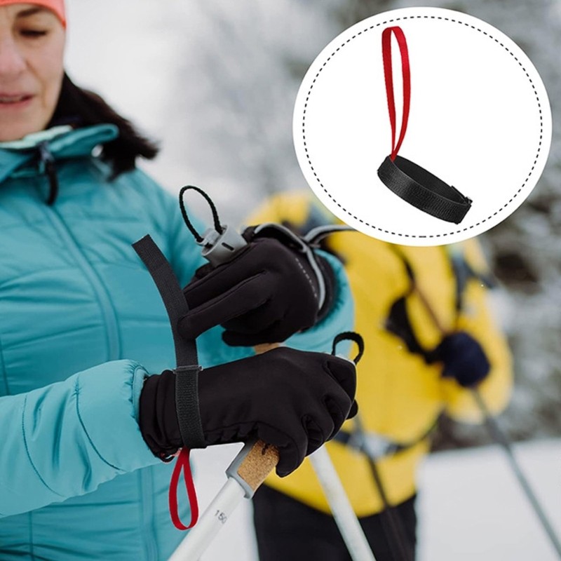 Ski Gloves Retainers Elastic Wristband Loss Prevention Winter Glove Wrist Straps
