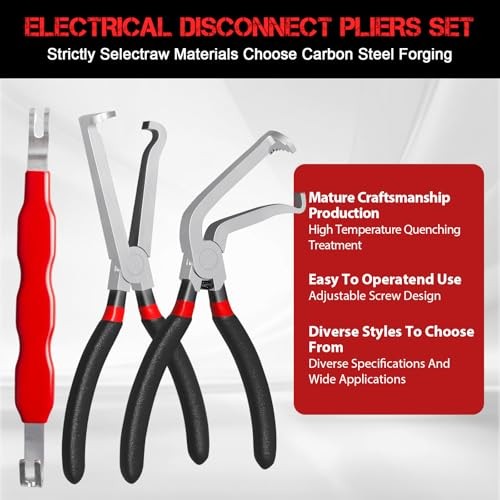 Electrical Disconnect Pliers,3 PCS Electrical Connector Pliers Electrical