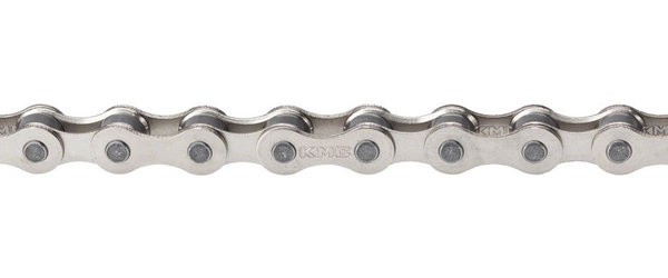 KMC BMX Bicycle Chain S1 (formerly Z410) 1/2" X 1/8" X 112L - NICKEL PLATE