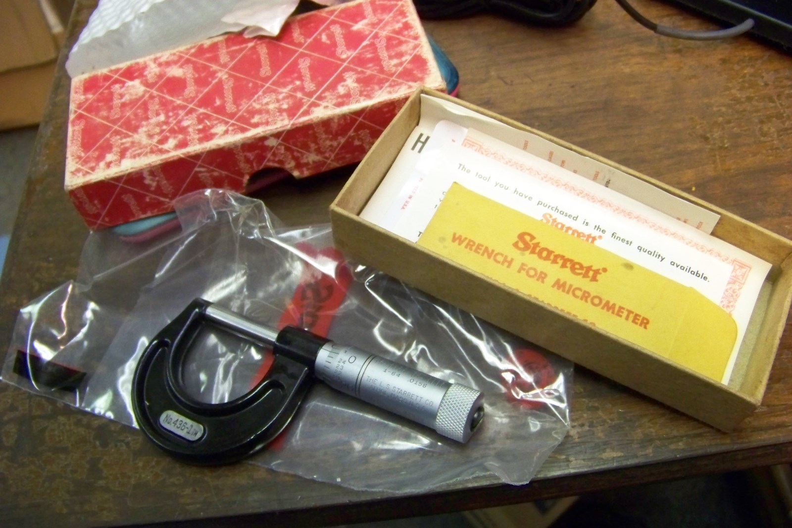 Nos STARRETT 436P-1 OUTSIDE MICROMETER 0-1"