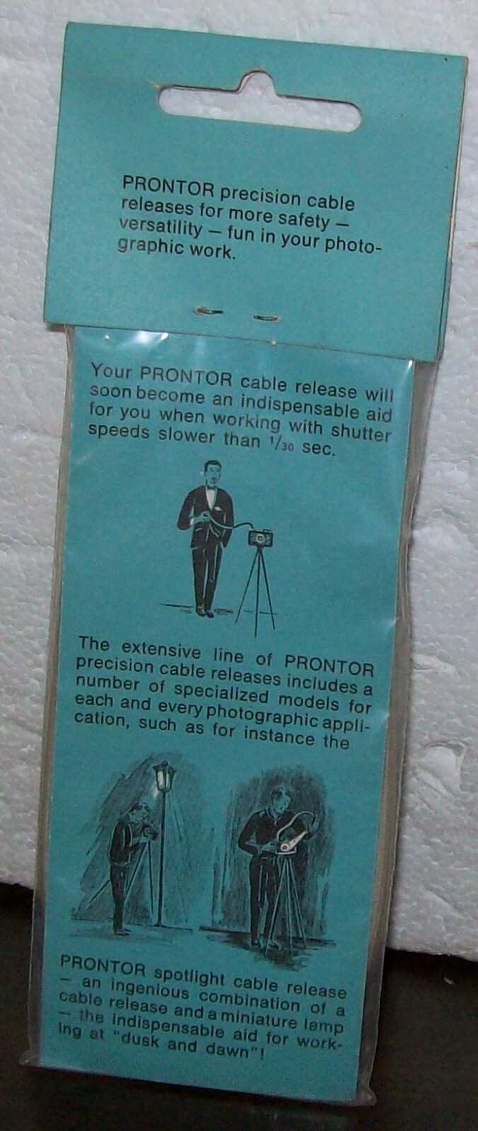 PRONTOR CR1 Precision Cable Release New Old Stock West Germany