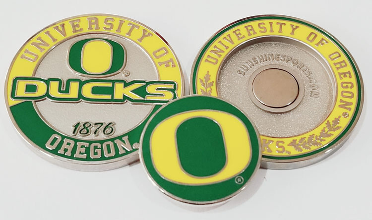 Oregon Challenge Golf  Coin 1.5"  brass coin, nickel finish,  NEW DUCKS coin