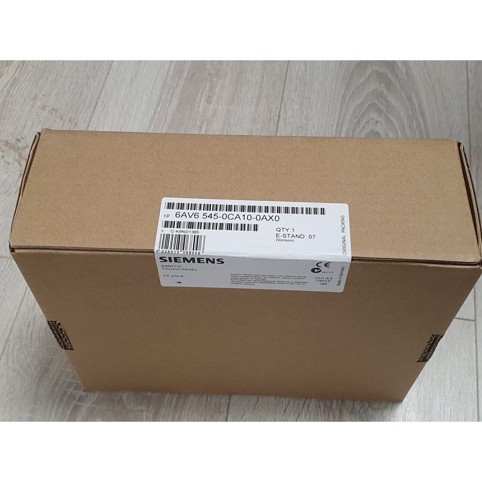 Siemens 6AV6545-0CA10-0AX0 6AV6 545-0CA10-0AX0 Touch Panel New In Box