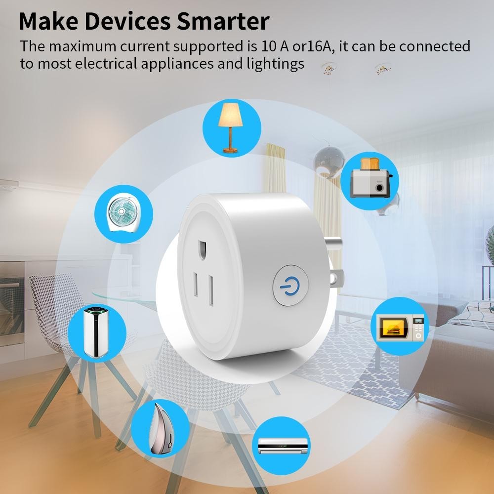 WiFi Smart Plugs Work with Alexa and Google Home, Outlet Timer with APP Control