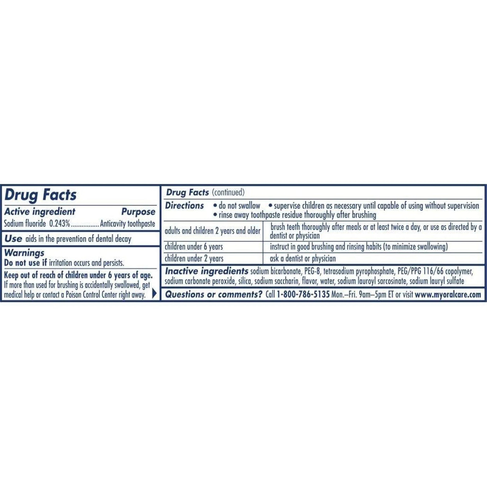 Pepsodent Complete Care Anticavity Fluoride Toothpaste Original 5.5 Oz 12-Pack