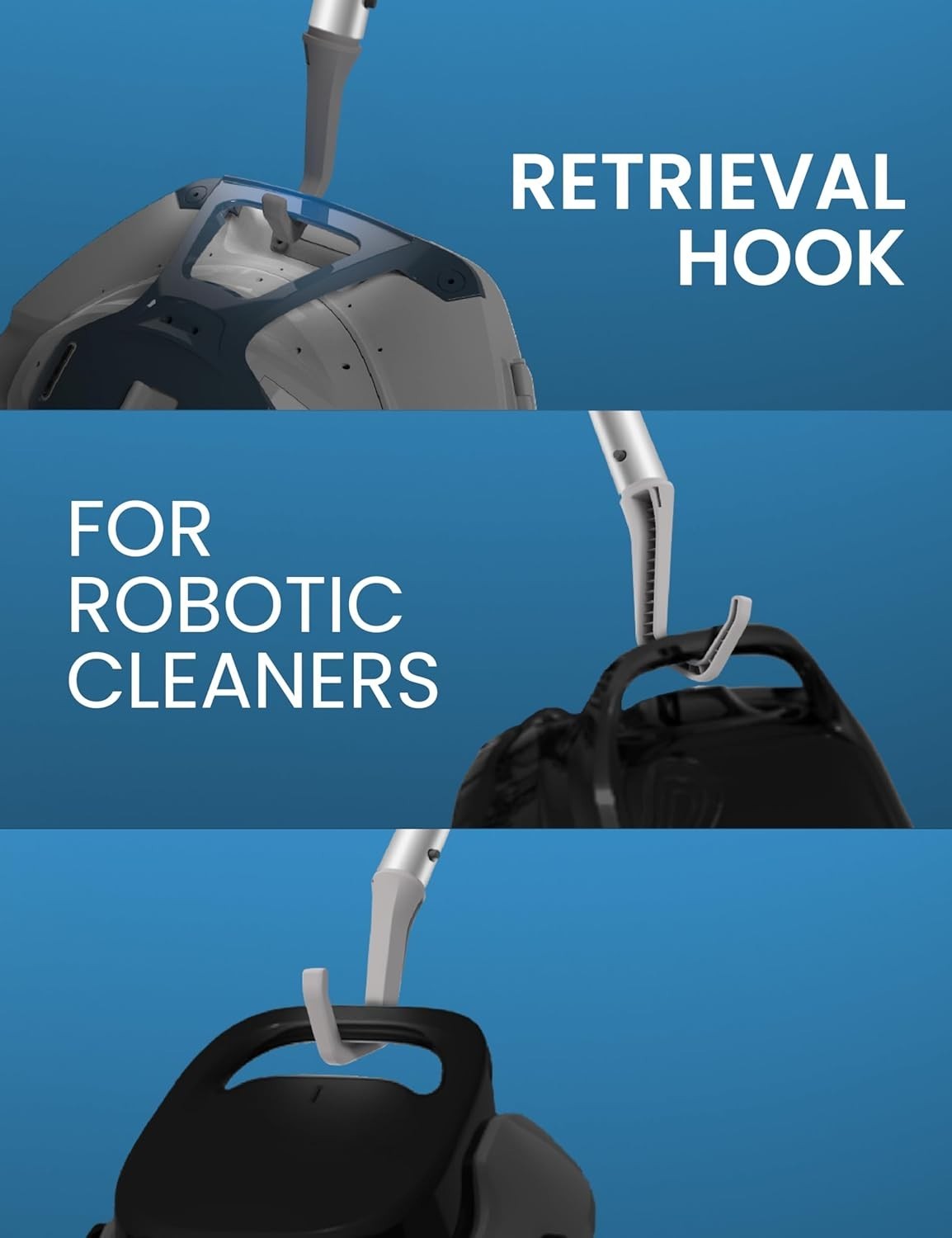 Retrieval Hook for Robotic Pool Cleaners, Accessories Hook Customized for Poo...
