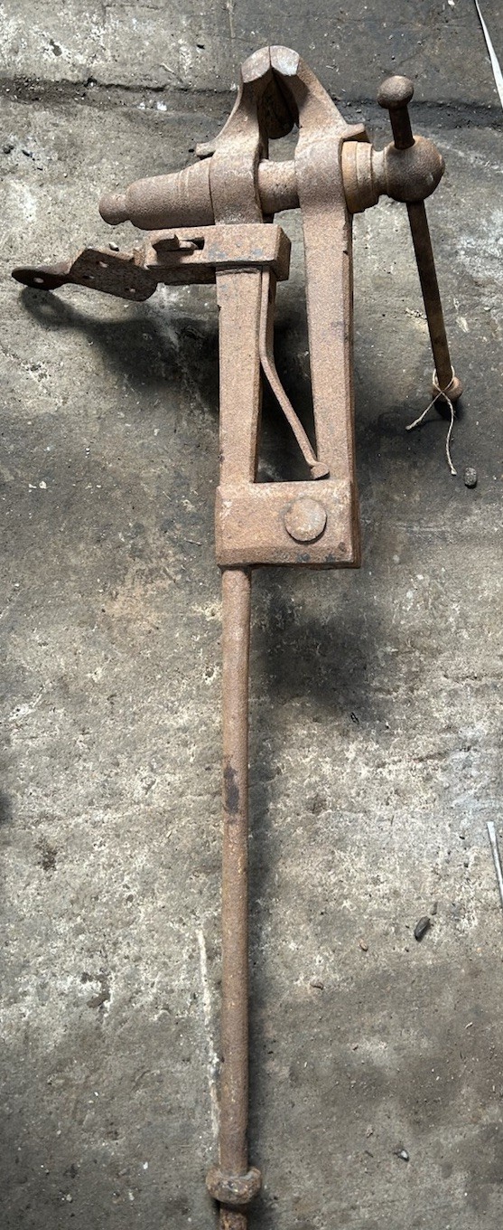 Antique Blacksmiths Leg Vice