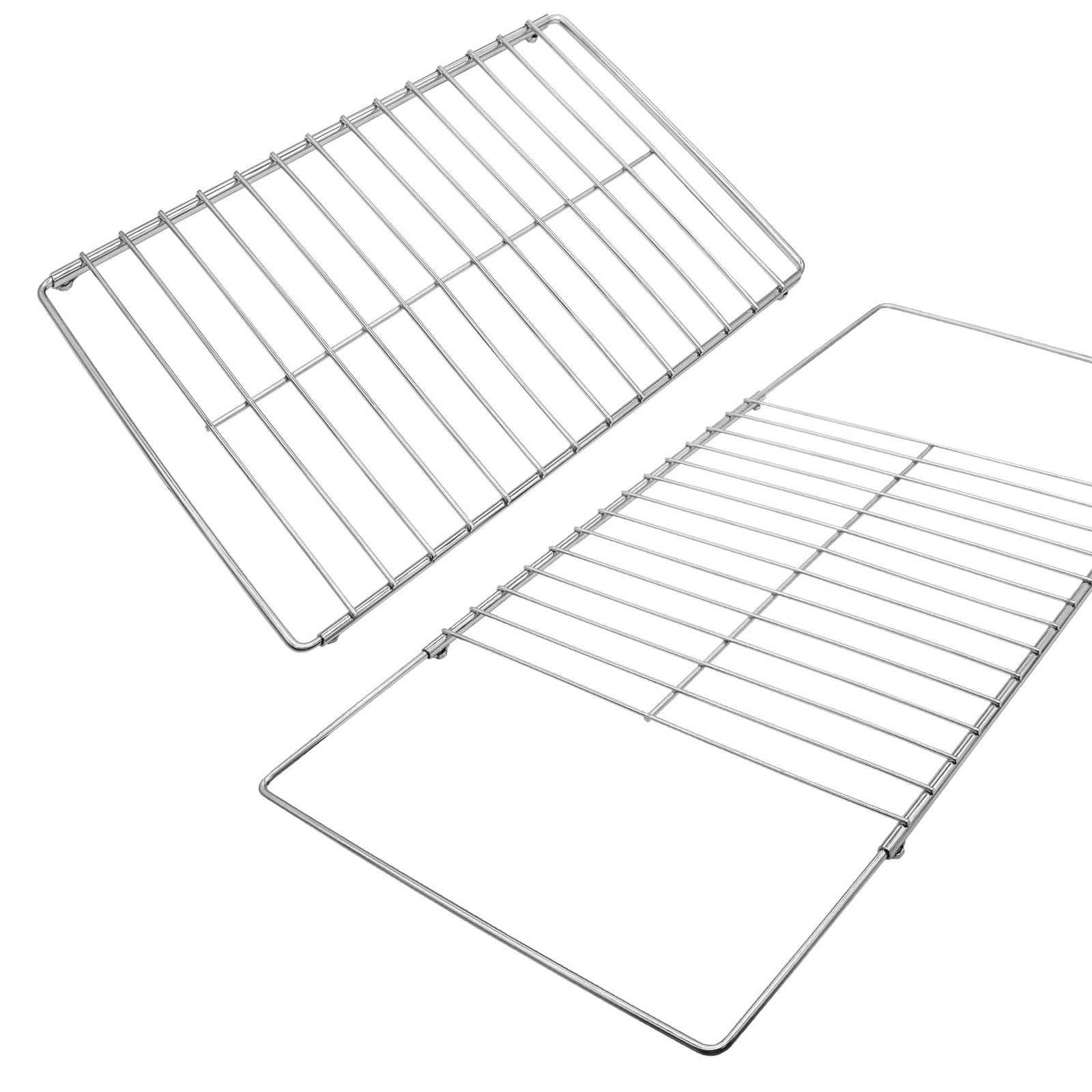 2Pack Adjustable Extendable Oven Rack, Wire Racks, Universal Silver