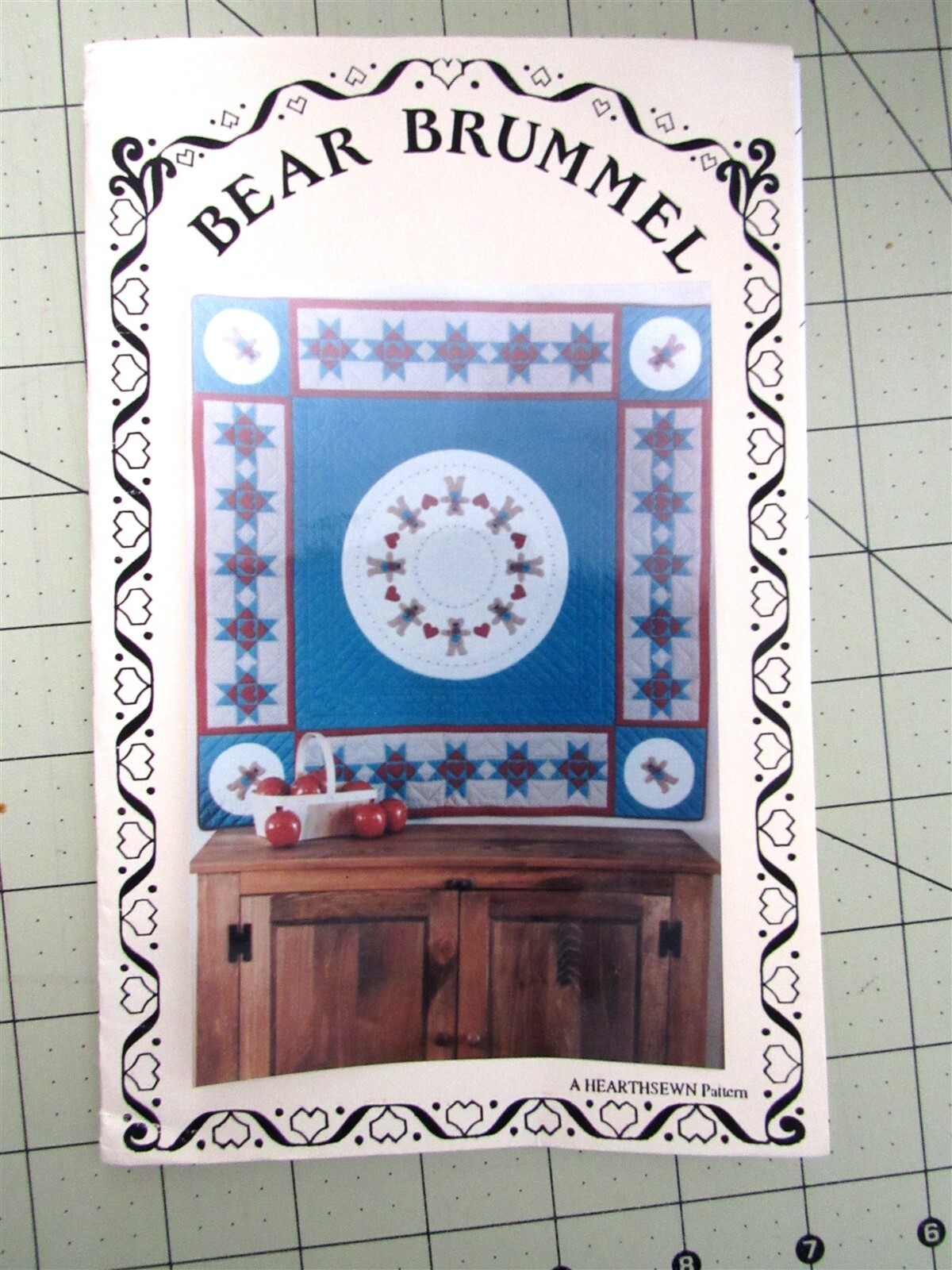 "Bear Brummel" by Hearthsewn" Quilt Pattern 48" x 48"
