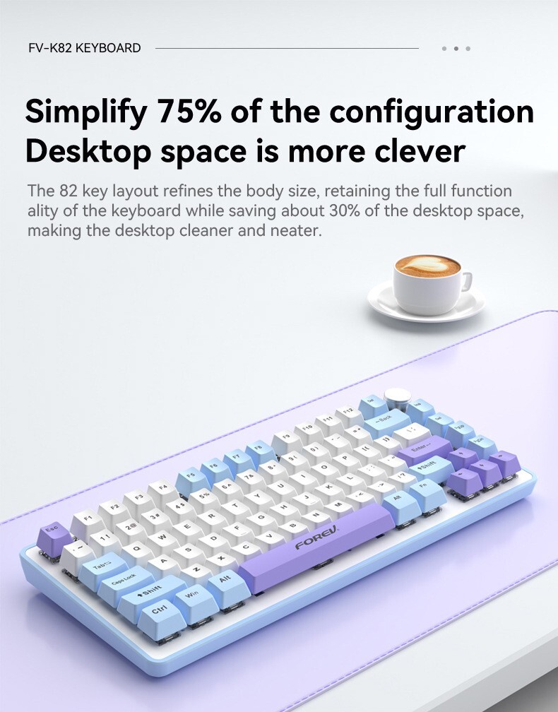 Forev FvQ305S Gaming keyboard Complete