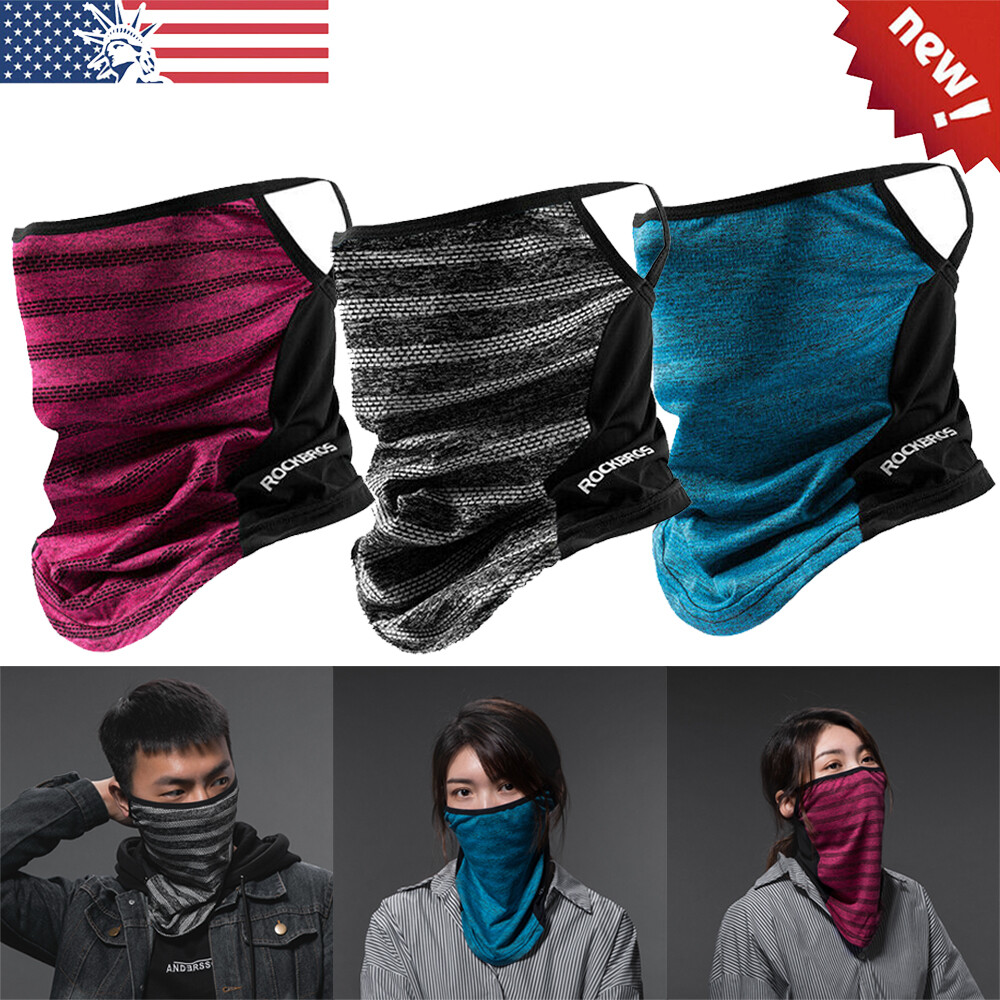 Balaclava Neck Tube Scarf Bandana Head Face Cover Neck Gaiter Ear Loops Headwear