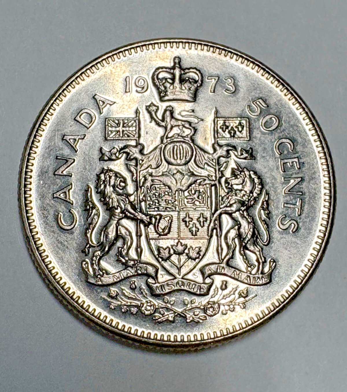 Canada 50 Cents Coin 1973 Queen Elizabeth II