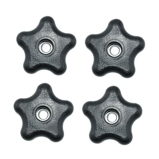 4 Pieces 5/16"-18 Female Thread 5 Star Knobs Nylon Clamping Knob Jig Knobs