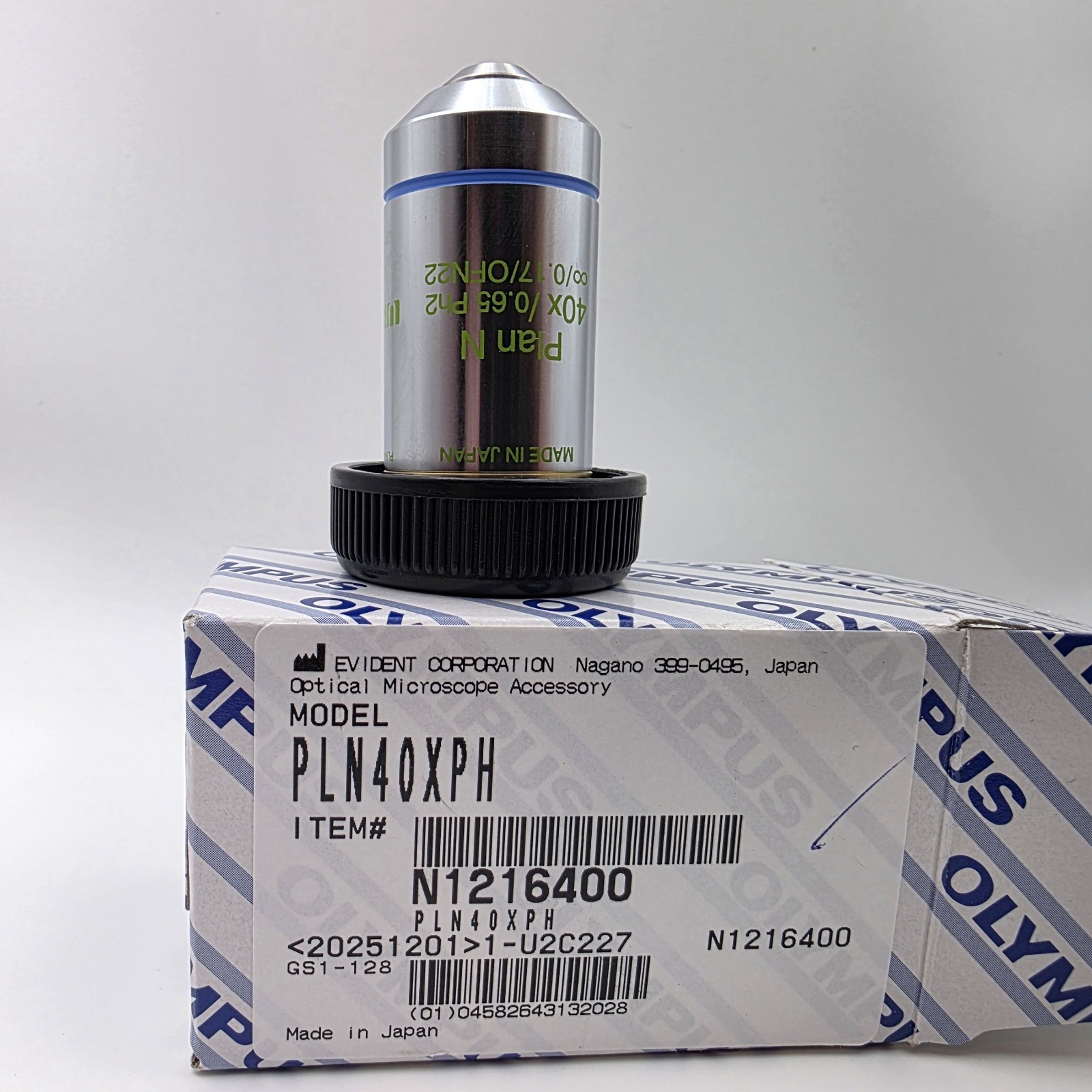 Olympus Objective Microscope Plan N 40x Ph2 Phase Contrast *New*