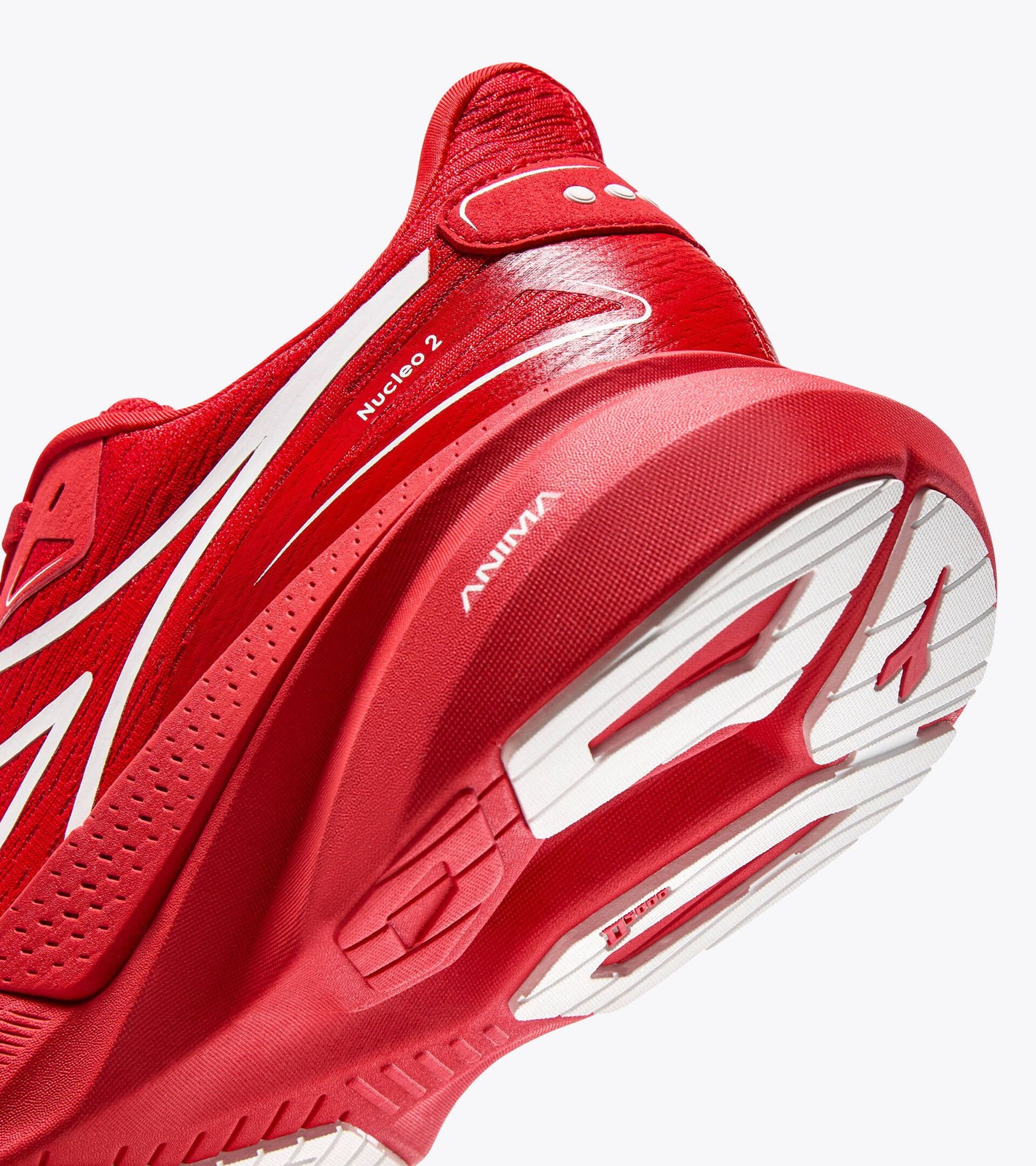 Men's Diadora Nucleo 2, Fiery Red/White, 10.5 D Medium US
