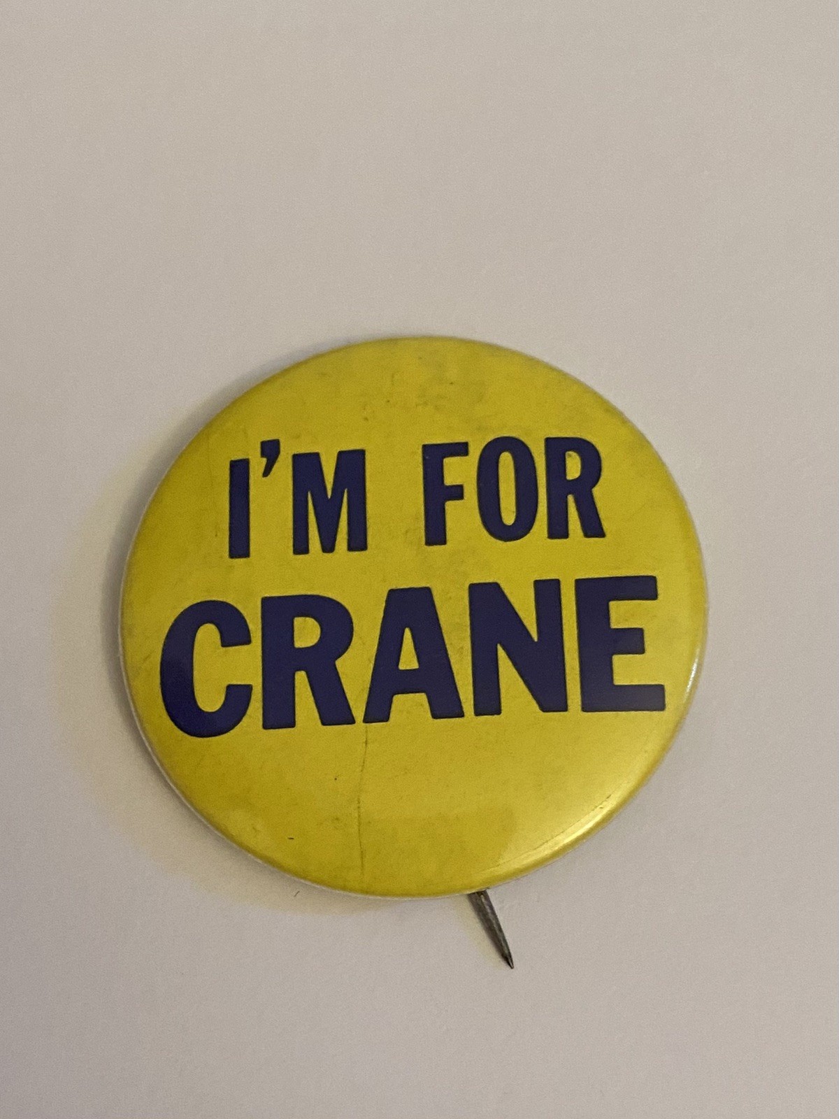 I’m For Crane Pin Back Button P159