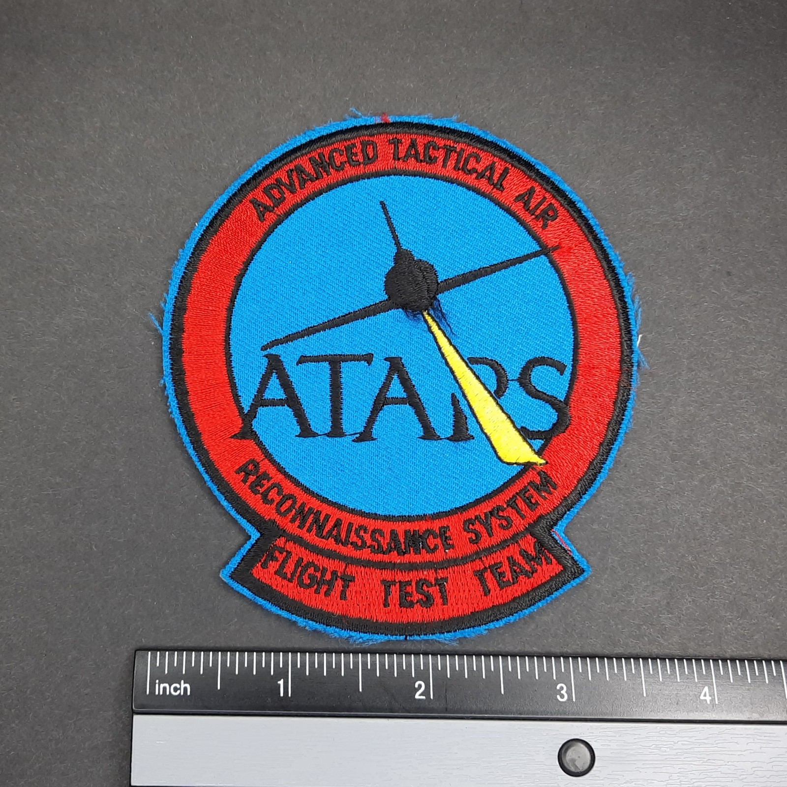 Original USAF Patch ATARS 3247 Test Squadron Air Recon System Flight Test Team