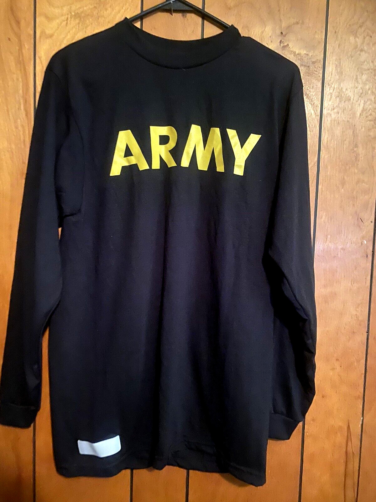 US Military Army Physical Fitness Training APFU PT L/S T Shirt Sz Small