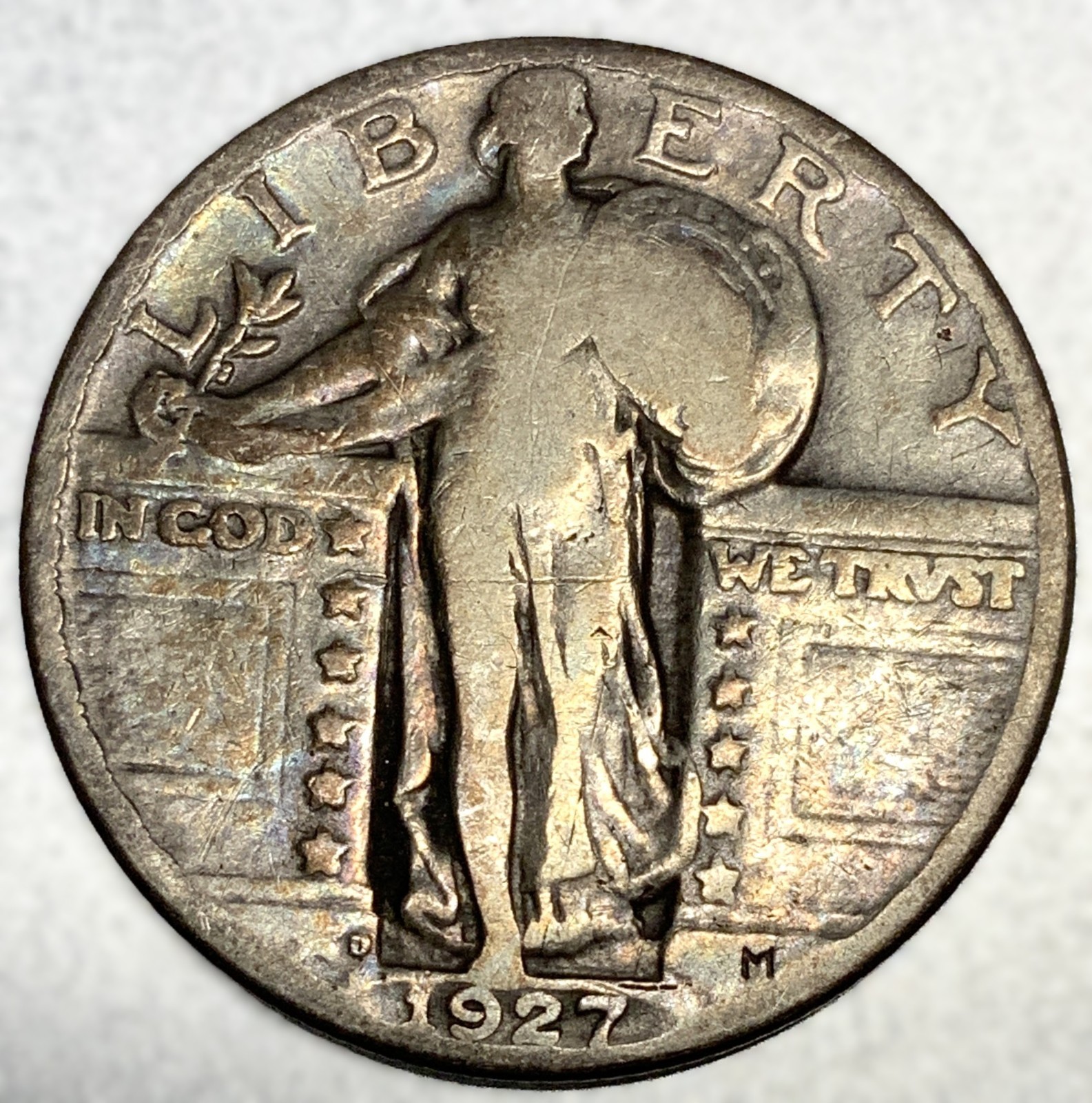 1927-D Standing Liberty Quarter Very Good VG 25c US Coin - 4042