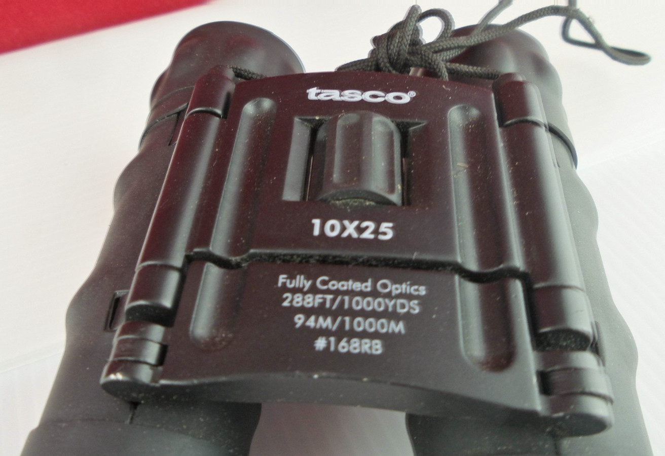 Tasco 10x25 Compact Binoculars, Fully Coated Optics