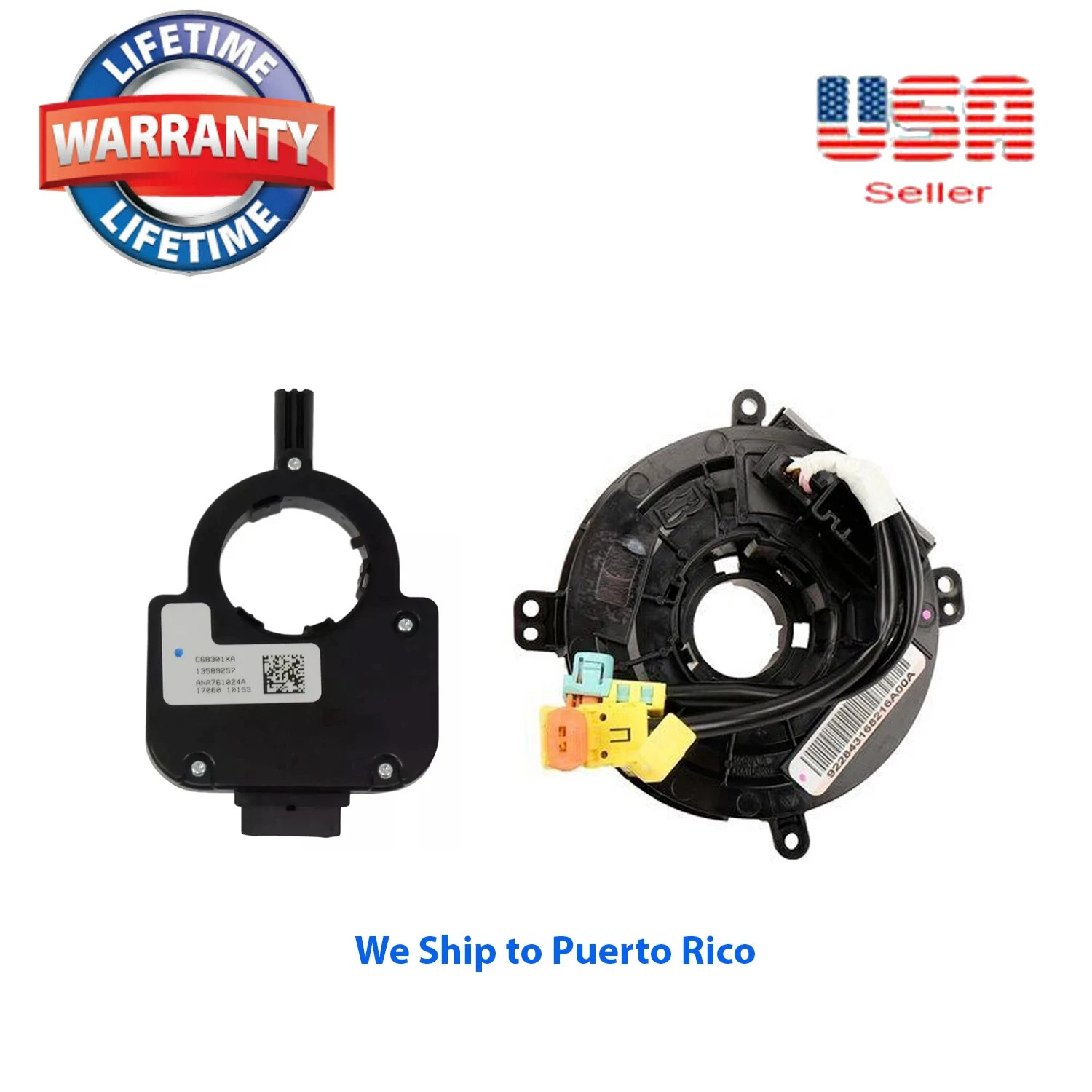 Clock Spring & Angel Sensor Fit Chevrolet Camaro LS, LT, SS, Z/28 2014-2015