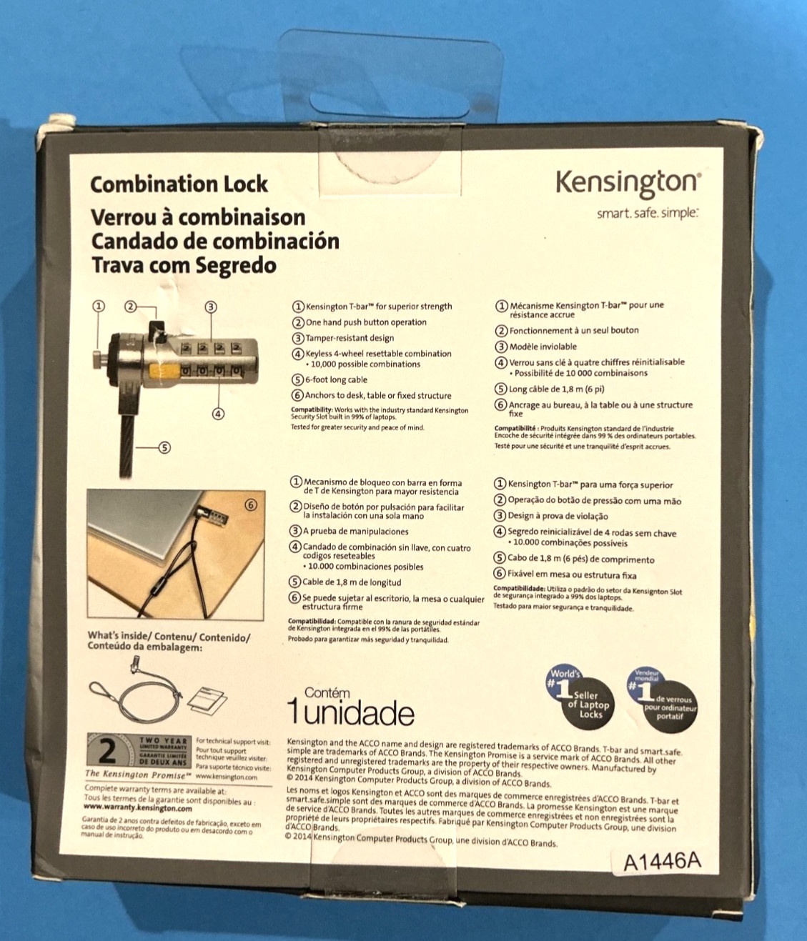 Kensington Combination Laptop Computer Lock