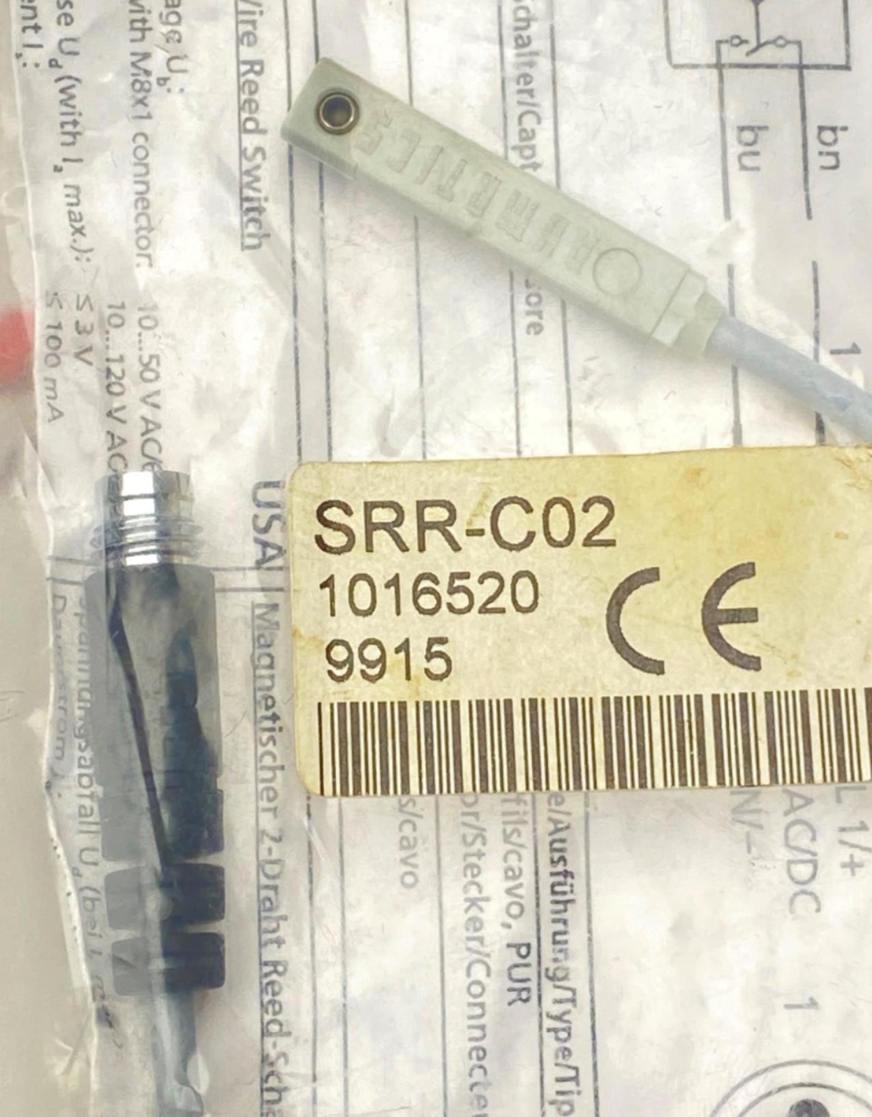 NUMATICS SRR-C02 Electronic Sensor Proximity Switch 1016520 (NEW)