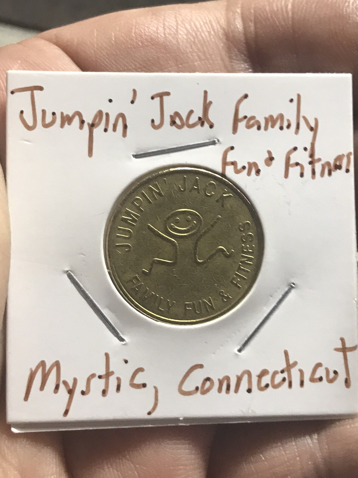 Advertisement Token - Jumpin’ Jack Family Fun And Fitness - Mystic, Connecticut