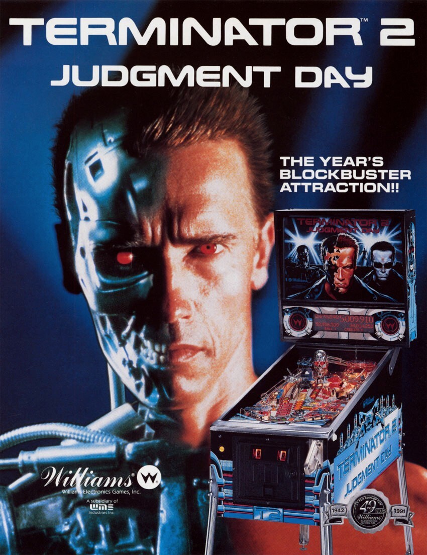 1991 Williams Terminator 2 Pinball Machine Rubber Ring Kit T2