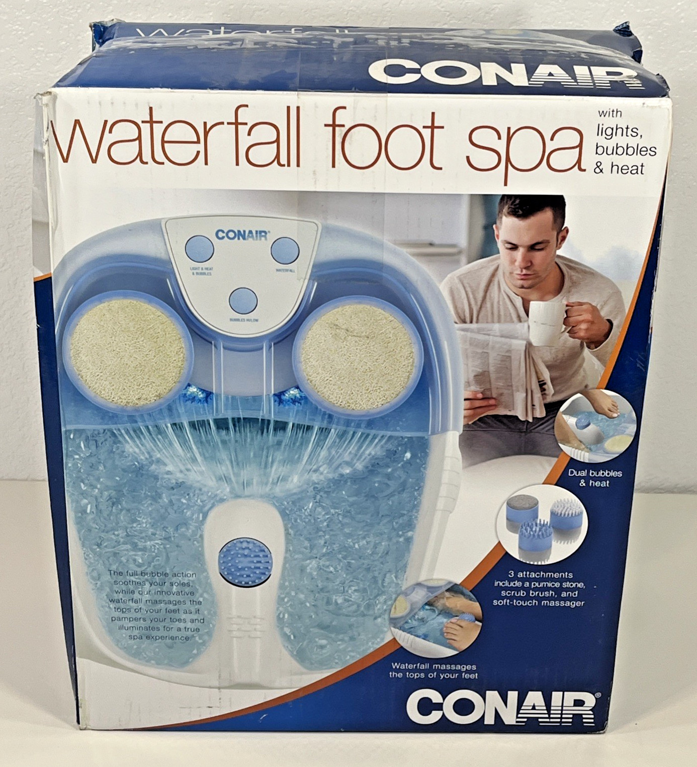 CONAIR Waterfall Foot Spa - Blue