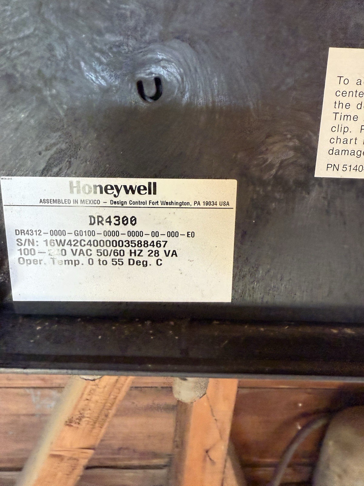 HONEYWELL DR4500 CHART RECORDER